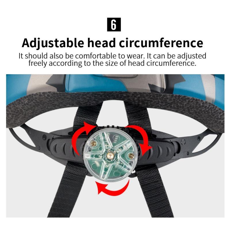 Bicycle Helmet MTB Mountain Bike Integrated Forming Riding Helmet with Warning Light Safety Helmet