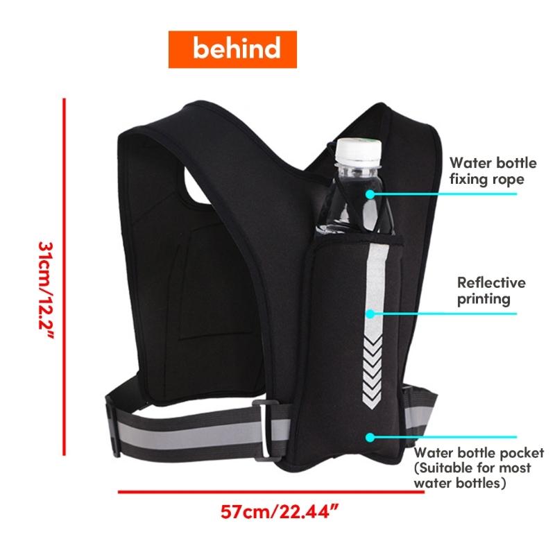 Adjustable Running Vest Phone Holder Breathable Lightweight Running Chest Pack