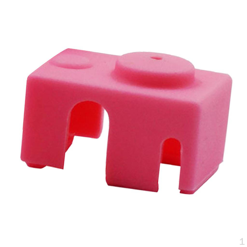 3D Printer Silicone Wrap Case Sock Cover Protector For V6 PT100 Block Yellow