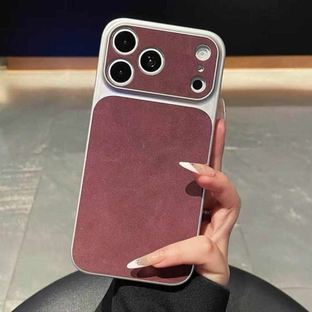Suede Texture iPhone 17 Pro Max Case with 17 Window Compatibility & Precise Apple 16 Cutouts