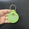 PU Leather Pet Hair Protector Keychain Heart Shaped Design Bag Hanging Decoration Lightweight Accessory For Keys
