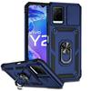 VIVO Y21/Y33S/Y20 Protective Push-Window Phone Case with Stand