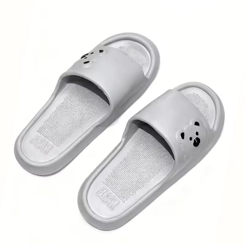 Summer Cartoon Bear Indoor Slippers for Women Lightweight Soft EVA Slides Woman Comfort Home Bathroom Non Slip Slippers