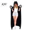 Pigiama Intero Vestibilità Larga Animale Coperta Indossabile con Cappuccio per Donna, Felpa Lunga in Flanella Oversize Donna Coperta Calda, Mantello Cosplay con Bottoni