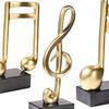 Music Note Figurine Musical Symbol Decoration Desktop Resin Home Ornament