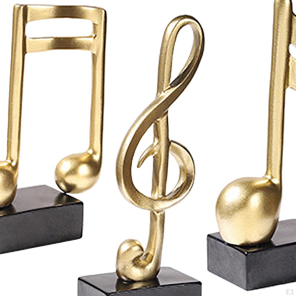 Music Note Figurine Musical Symbol Decoration Desktop Resin Home Ornament