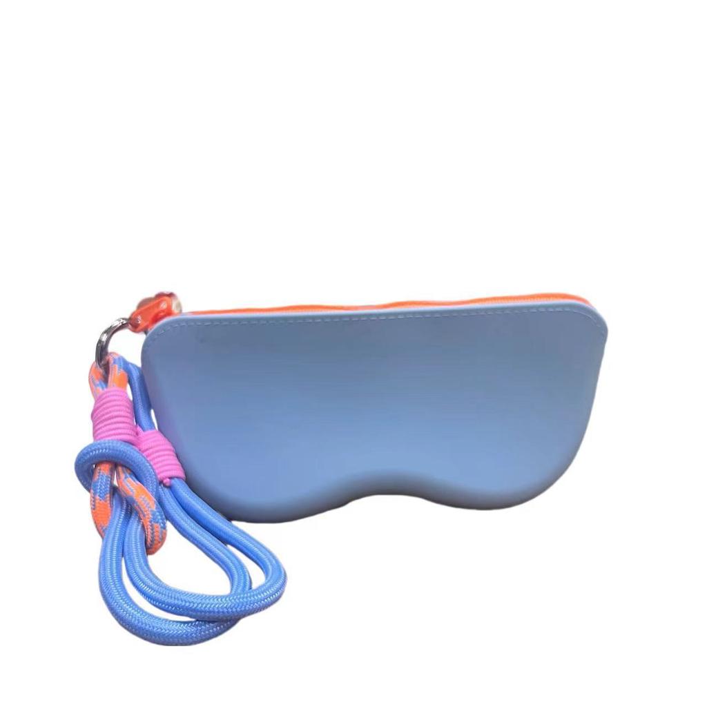 Portable Silicone Glasses Bag Sunglasses Protective Cover Storage Bag Waterproof Myopia Glasses Bag Easy-To-Clean Travel Case