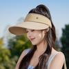 Empty top hat, summer outdoor breathable anti-ultraviolet hat, men's big brim, small face, sun protection, sunshade, women's sports without traces