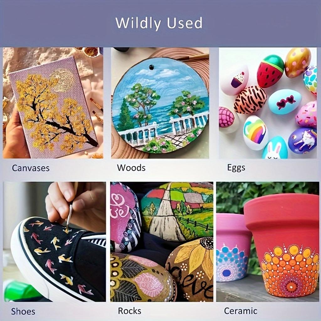 Acrylic Pigment Set 12 Color Tubular Painting Graffiti DIY Art Pigment