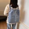 Schoolbag Drawstring Backpack 1011 New Lightweight Large Capacity Multipurpose Backpack Simple Daily Leisure Commuter Shoulder Bag