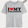 I Love My Girlfriend Print T Shirt Tees For Men Casual Loose Jogging Short Sleeve T Shirt For Summer Spring Summer Sport Tops