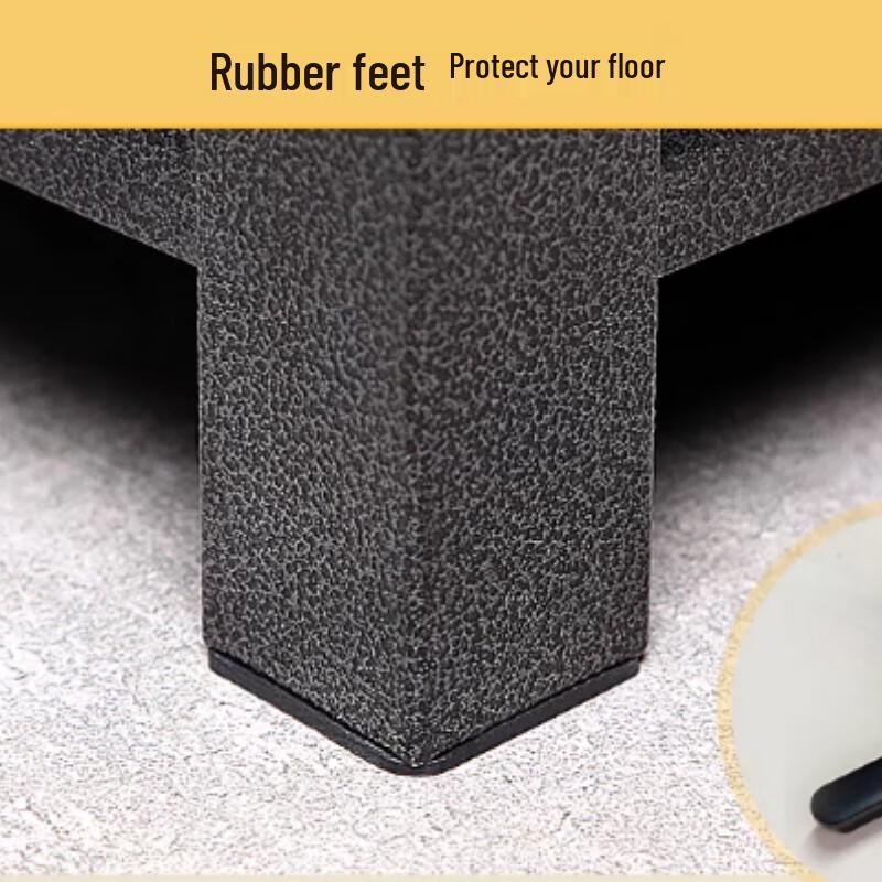 Modern 5-Tier Carbon Steel Floor-Standing Kitchen Storage Rack