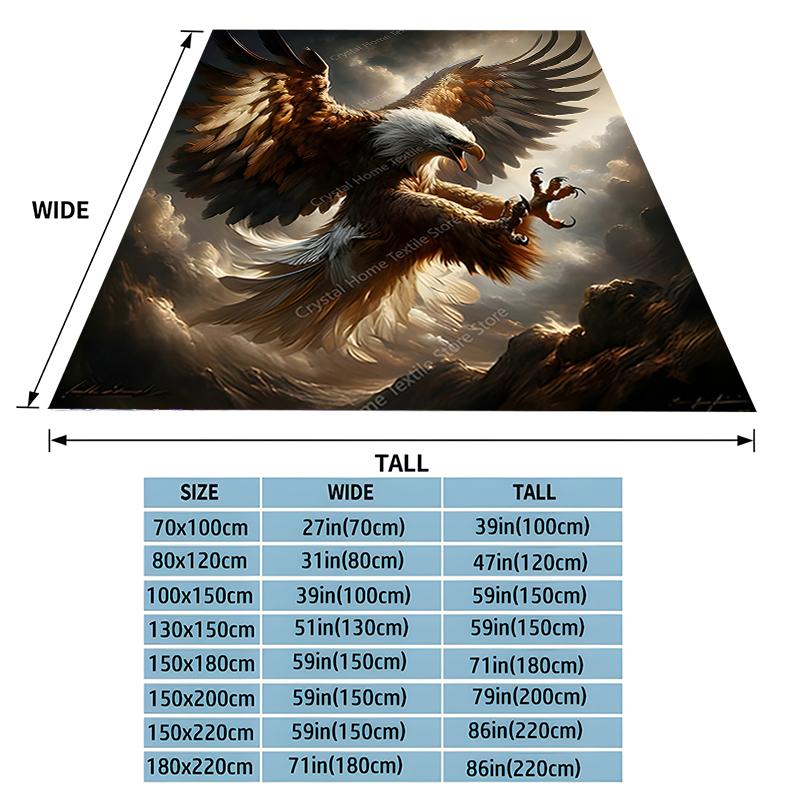 Eagle Design Soft Flannel Blankets,Keep Warm Throw Blanket Comfortable Blanket for Picnic Beds Sofa Home Bedroom Cover Kids Gift