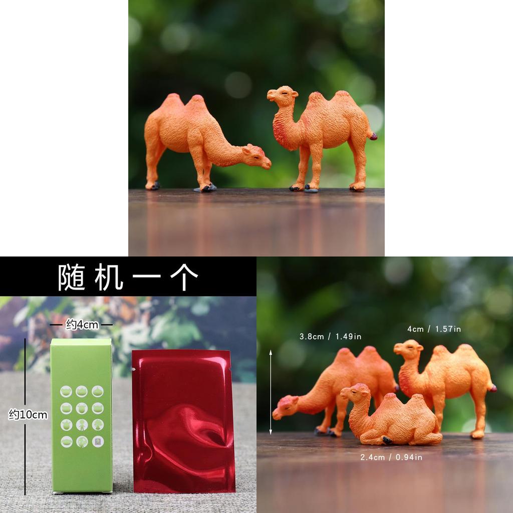 Bionic Animal Miniature Model Camel Desert Ship Aquarium Desk Decor For Kids