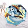 1pc Beautiful witch ghost Durable Cartoon Folding Cartoon Umbrella, Portable Compact Umbrella for Men and Women P013