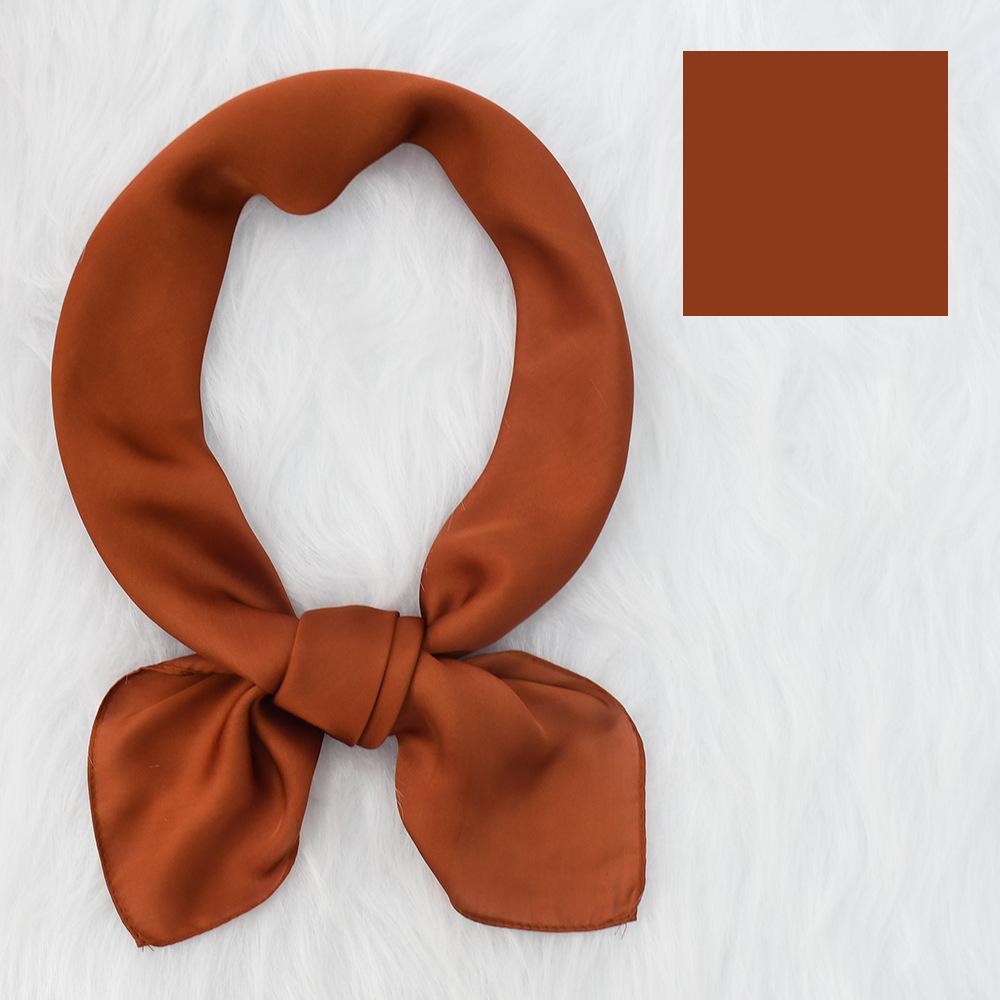 Women'S New Fashionable Atmosphere Simulation Silk Scarf Neck Protection Scarf Spring Summer Autumn Square Scarf