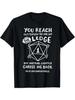 Mens 100% Cotton RPG Gamer T-Shirt with Funny Orc Ledge Quote U2013 Crew Neck Ca