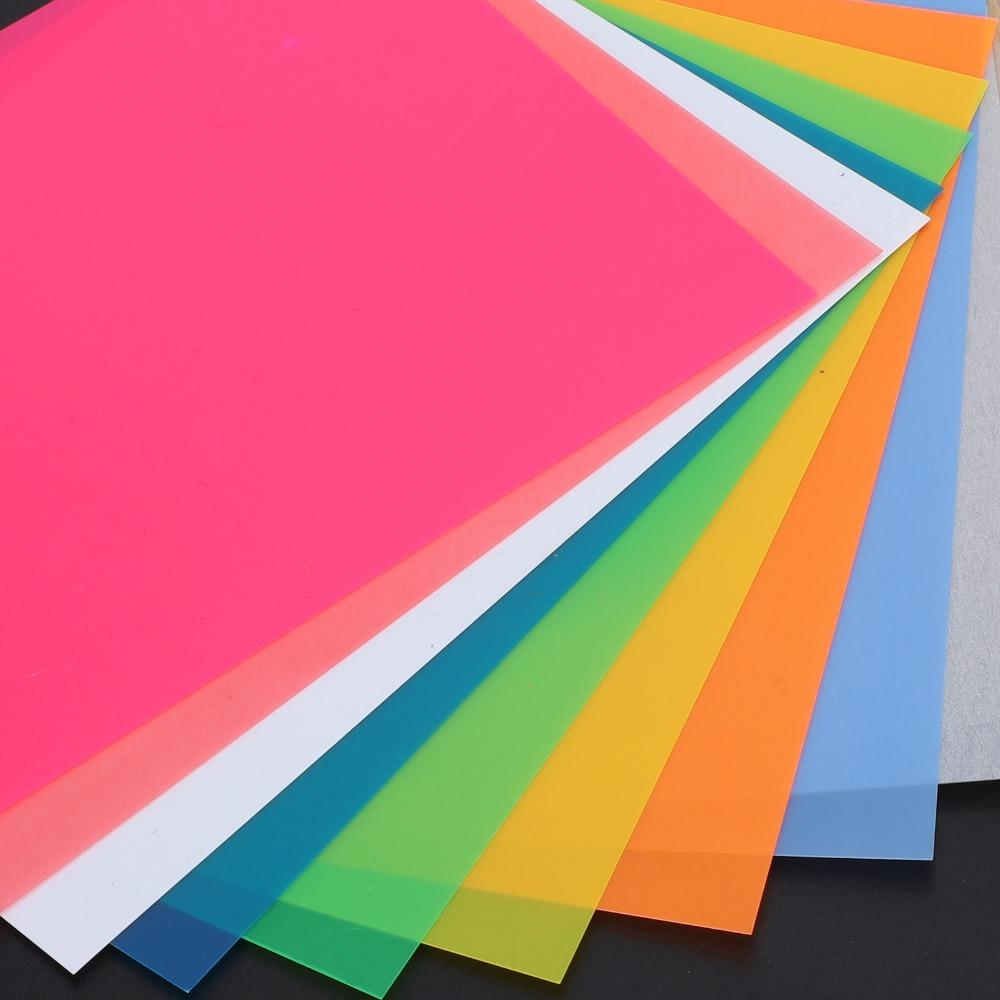12pcs Colorful Heat Shrink Film Sheets 12 Colors 14.5x20CM Shrink Art Paper Heat Shrink Plastic HandMade Crafts