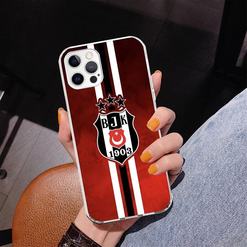 B-Besiktas B-BJK Coque de téléphone pour iPhone 17 Air 16 Pro Max 16E 15 + 14 Plus 11 12 13 Mini 7 8 SE Housse d'impression Cadeau Fundas