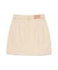 LEE Women'S Cotton Pintuck Mini Skirt Beige