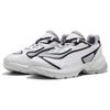 PUMA Velophasis Slip Resistant Abrasion Resistant Low top Running Shoes Unisex White Black 395359-01