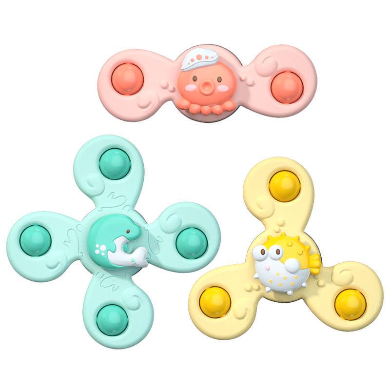 Rotating Baby Spinner Toy with Suction Cup - Educational for 0-3 Years