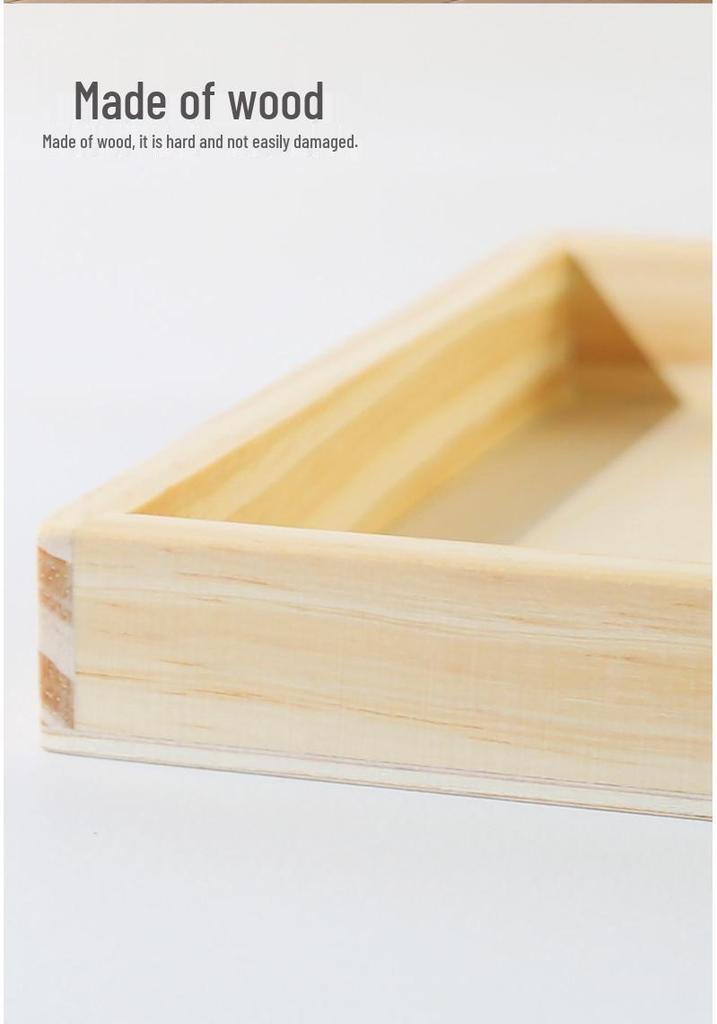 Montessori Wooden Sand Tray with English Letter Tracing Cards for Early Education & Word Recognition