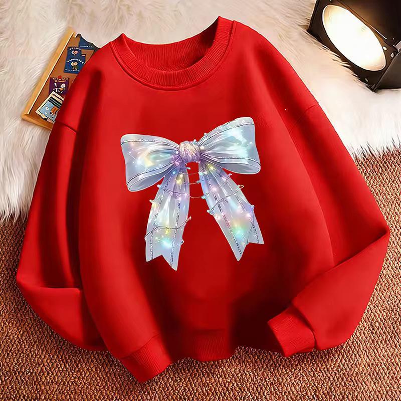 Sailor Collar Bow Children's Hoodie - Cute Retro Hip Hop Style for Boys and Girls, Perfect for Autumn and Spring Holidays