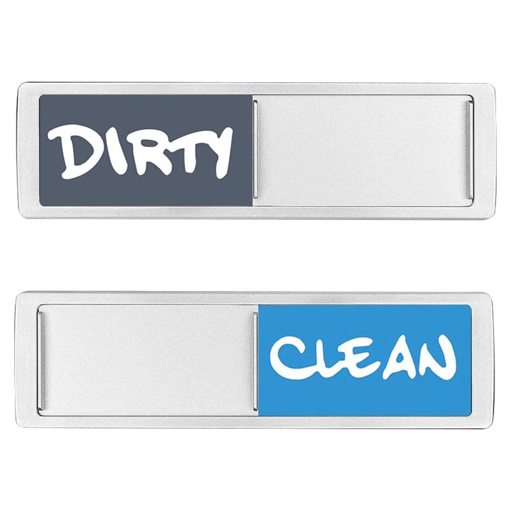 Clean Dirty Dishwasher Magnet Indicator Sign Large Text Magnetic Indicator Sign Slide Super Strong Magnet Sign Kitchen Supplies