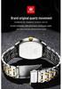 OLEVS Men's Quartz Watch, Barrel Shape, Double Calendar, Large Dial