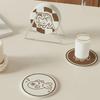 Non-slip Diatom Mud Coaster Round Insulation Pad Cute Cup Mat  Coffee Mug