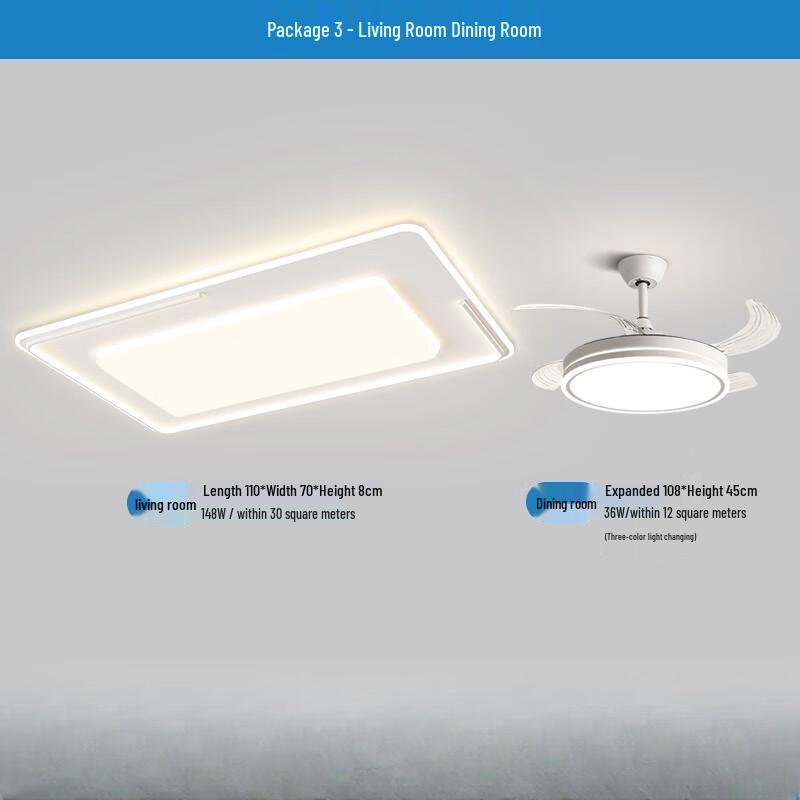 UOSU Minimalist Cream Style LED Ceiling Lamp
