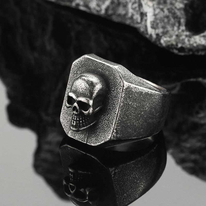 Multi Style Gothic Skull Rings for Men's Punk Hip Hop 316L Stainless Steel Ring Biker Talisman Retro Jewelry Gift Dropshipping