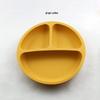 Silicone Bear Ears 3-Compartment Suction Plate for Kids