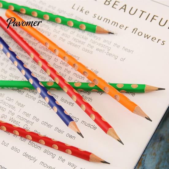 Children Writing Tool 12Pcs Triangle Grip Pencil Set with Ergonomic Finger Holes Students Lead-free Posture Correction for Beginners & Calligraphy