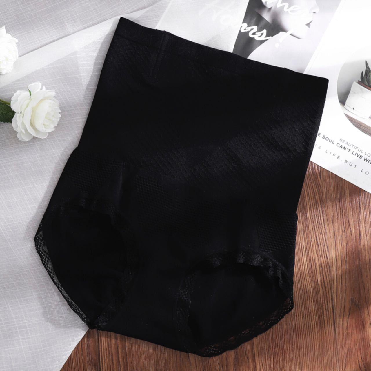 

Утягивающие трусики-треугольники с высокой талией для женщин - Подтяжка бедер, утягивающие живот, Большие размеры с сотовым дизайном L чёрный
