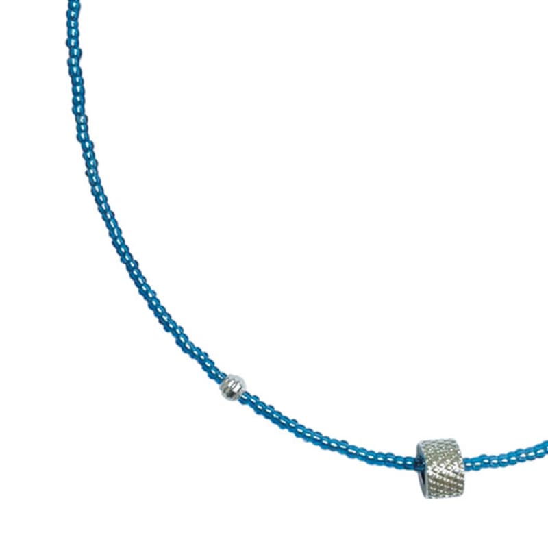 standingfish wander wheel necklace(blue)