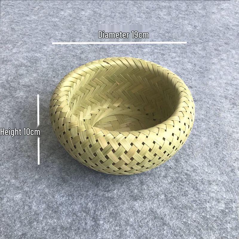 3-Piece Woven Bamboo Bird s Nest Fruit & Snack Basket Set
