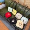 Cute Embroidery Women'S Drawstring Shoulder Bag Cartoon College Girls Book Tote Shopping Bags Large Capacity Female Handbags
