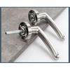Door Handle Door Handle Lock Square Slot Privacy Mask Interior Bedroom Room Bathroom Three-bar Ball Lock Hardware