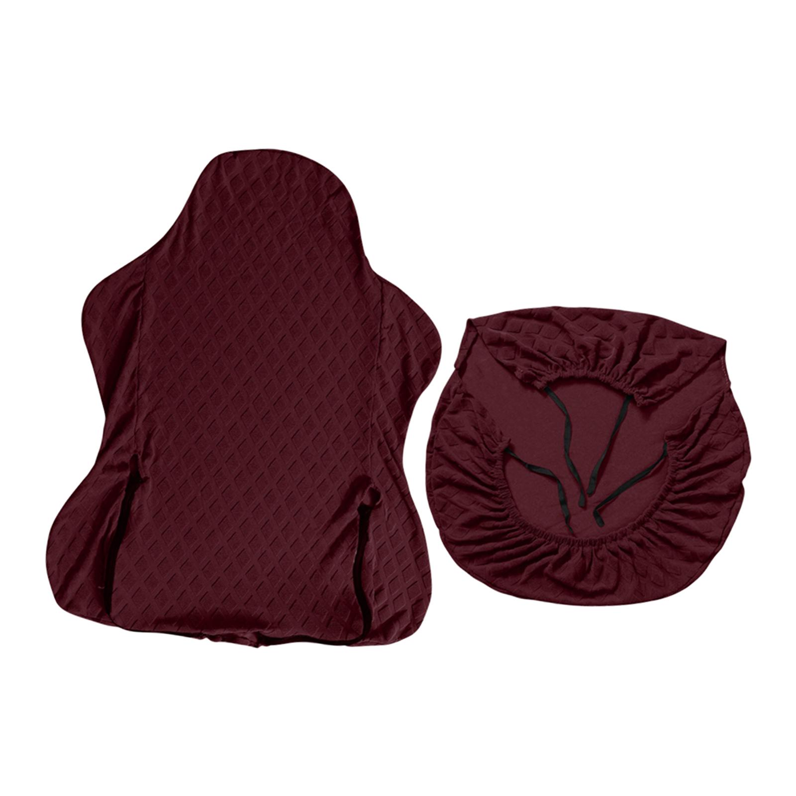 Office Racing Computer Chair Slipcover Dustproof Stretchable Polyester Material Water Repellent Removable Anti Slip Reusable
