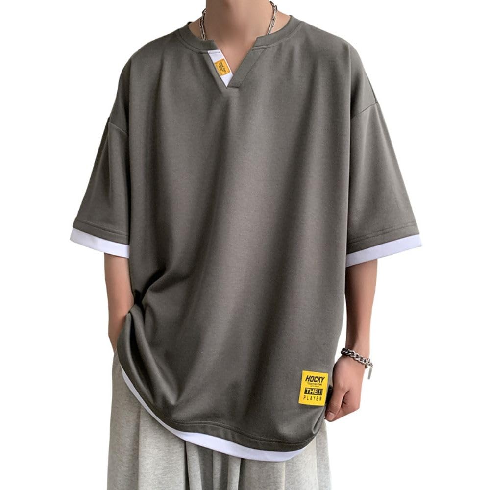 

Футболка с коротким рукавом для лета, прохладная футболка, большая, длинная, мягкая до 3XL [PenBille], Футболка мужская, Одежда, Рубашка, Футболка с V-образным вырезом, Размер, Популярная, Футболка, Повседневная,