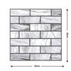 Kolej DIY Cihlový design pro nástěnnou dekoraci Nástěnná nálepka 3D Tapeta Pozadí Tapeta