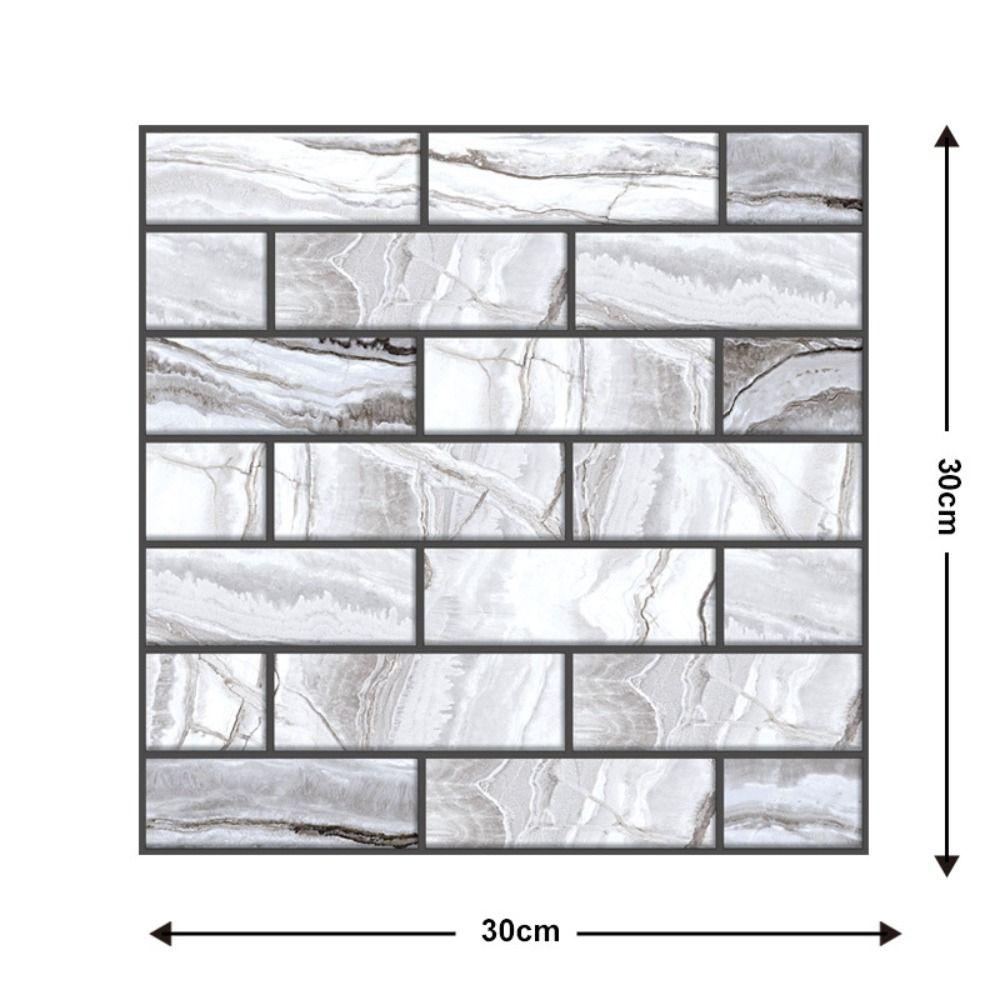 Kolej DIY Cihlový design pro nástěnnou dekoraci Nástěnná nálepka 3D Tapeta Pozadí Tapeta