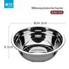 CHAHUA 24.3cm Stainless Steel Soup Basin