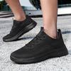 Men's Large Size Breathable Mesh Sports Shoes Lightweight Summer Fashion Sneakers Pure Color Trendy Walking Casual Footwear