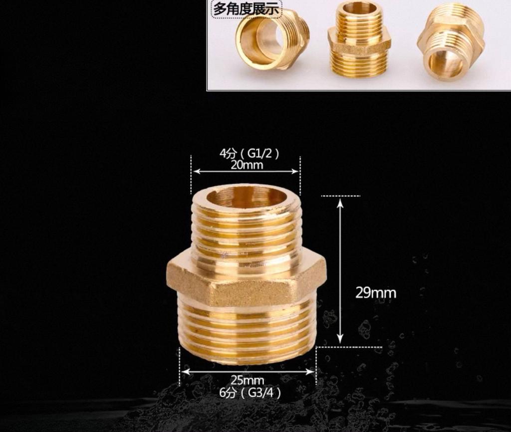 1/2" 3/4" BSP Female Male Thread Tee Type Reducing Copper Elbow Butt Joint Adapter Adapter Coupler Water Pipe Plumbing Fittings