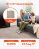 Carpet Tiles 457x457 Mm, 10 Pack Carpet Square Rug Detachable & Damage-free, Self Adhesive Home Floor Soft Plush Padded for 2.1 Coverage, Easy DIY for
