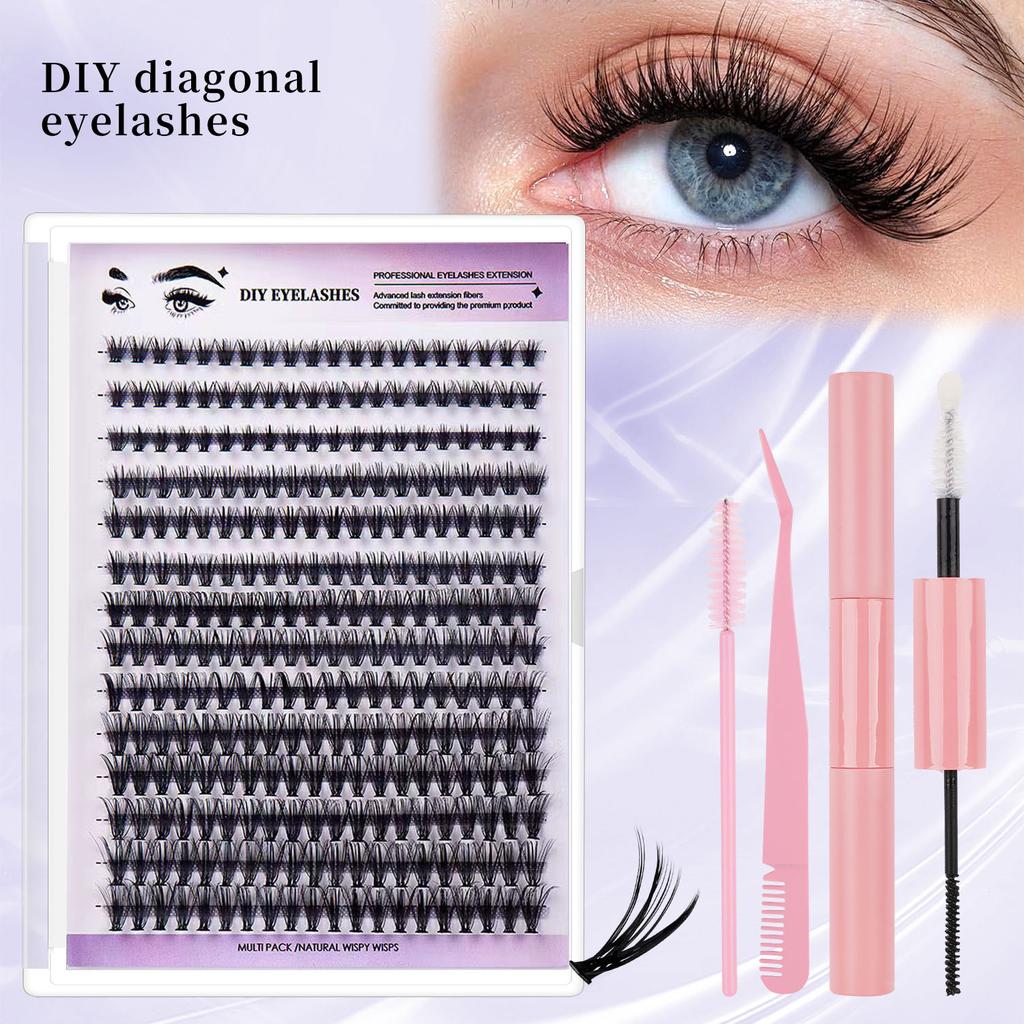 Dense Large Displacement 280 Clusters D Song Diy Eyelashes Segmented Single Cluster Grafted False Eyelashes