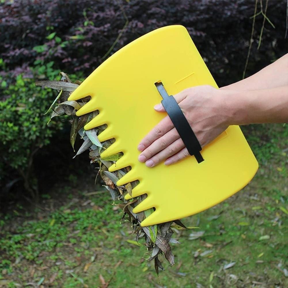 1 Pair Wear-resistant Leaf Catcher Labor-saving Leaf Grabber for Picking Up Leaves Grass Clippings